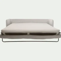 Canapé 4 places convertible en tissu wind - beige alpilles