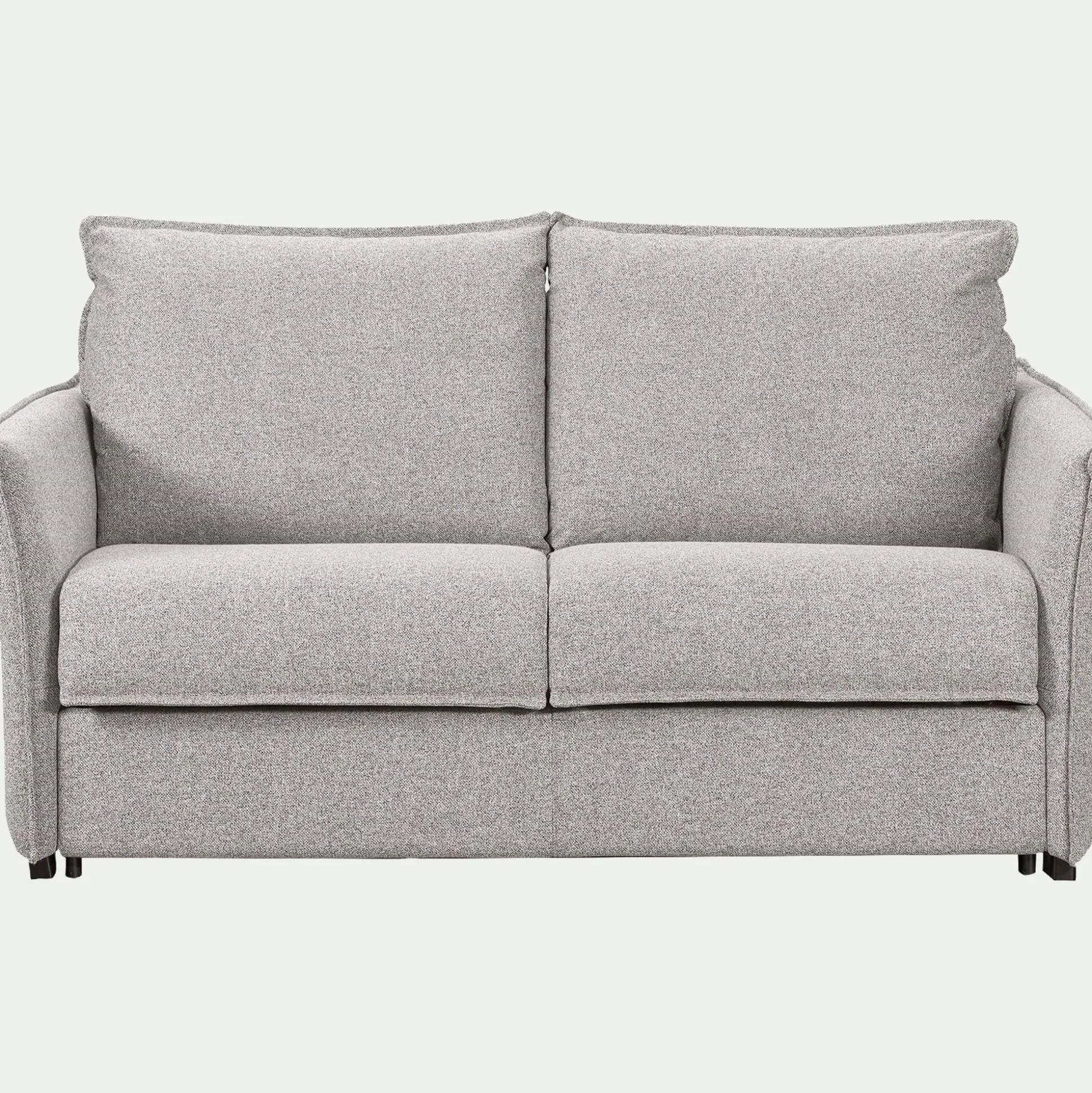 Canapé 4 places convertible en tissu Sogno avec matelas densité 35kg/m3 - gris borie