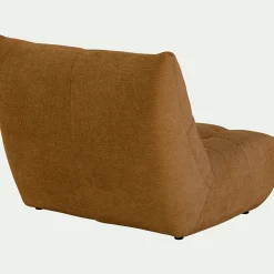 Canapé 2 places en tissu chenille - jaune argan