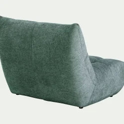 Canapé 2 places fiixe en tissu chenille - bleu calaluna