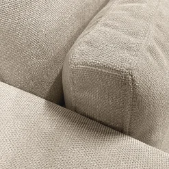 Canapé 5 places fixe en tissu Bloq - beige roucas
