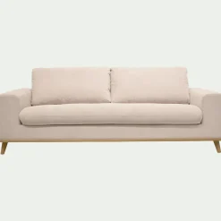Canapé 4 places fixe en tissu Crown - beige roucas