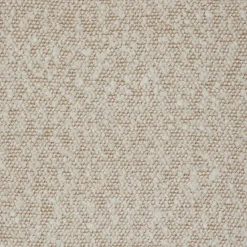 Canapé 5 places fixe en tissu bouclette - blanc écru