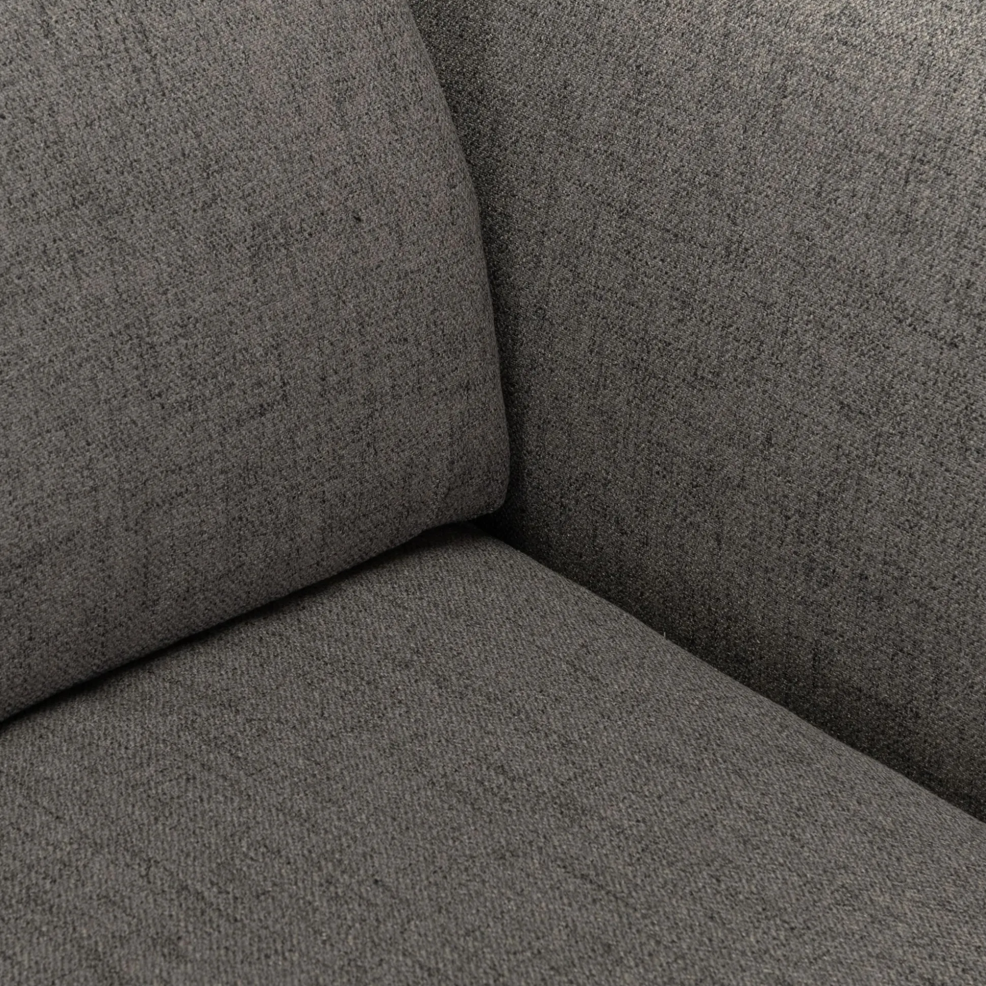 Canapé 4 places fixe en tissu avec fonction avance-recul - gris restanque