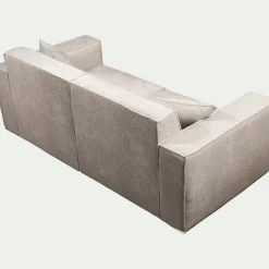 Canapé 5 places fixe en tissu Genesis - beige