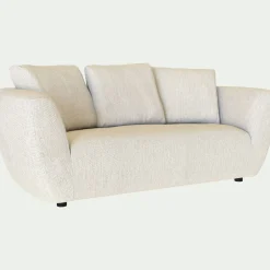Canapé 2 places fixe en tissu armonia - beige alpilles