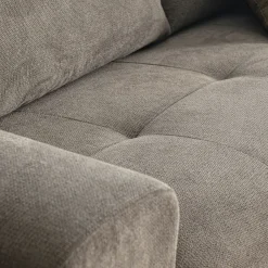 Canapé 3 places fixe en tissu storm - taupe