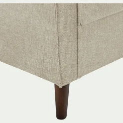 Canapé 2 places fixe en tissu Loft - beige roucas