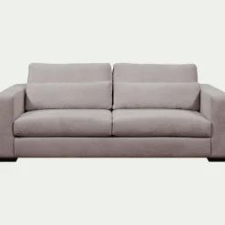 Canapé 5 places fixe en tissu genesis - gris