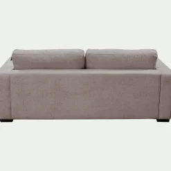 Canapé 5 places fixe en tissu genesis - gris