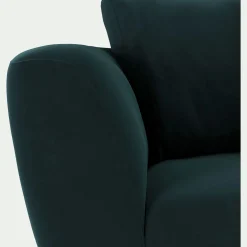 Canapé 4 places fixe en velours Velvet - bleu foncé