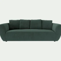 Canapé 4 places fixe en velours Velvet - vert sauge