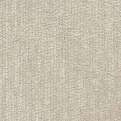 Canapé convertible 5 places avec pieds arrondis en tissu nature - blanc écru