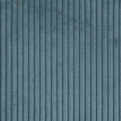 Canapé d'angle gauche fixe en velours côtelé - bleu