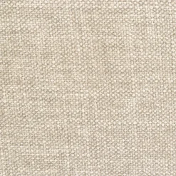 Canapé d'angle gauche fixe en tissu doux tramé - blanc écru