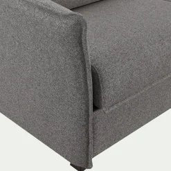 Canapé d'angle réversible convertible en tissu Sogno avec matelas densité 35kg/m3 - gris anthracite