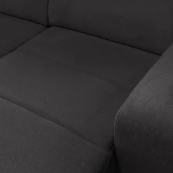 Canapé d'angle réversible convertible en tissu - gris ardoise