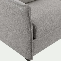 Canapé d'angle réversible convertible en tissu Stella avec matelas densité 25kg/m3 - gris moyen