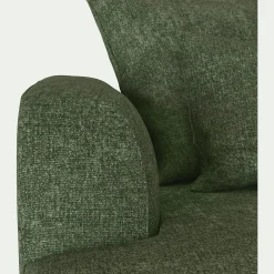 Canapé petit angle droit fixe en tissu Genesis - vert cèdre