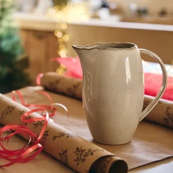 Carafe avec anse en grès 1,1L - beige alpilles