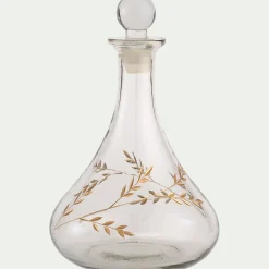 Carafe en verre gravé 90cl - transparent