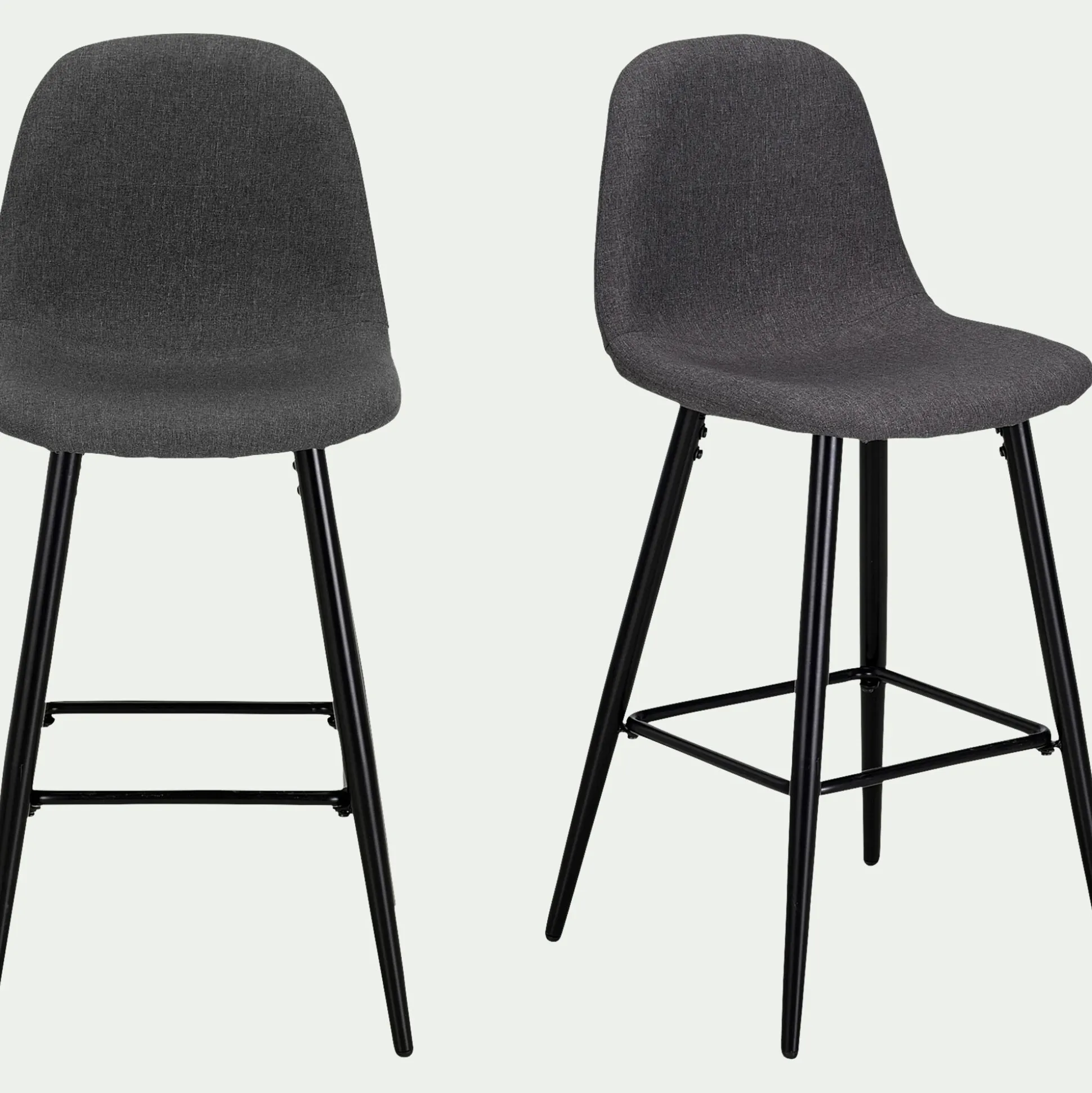 Chaise de bar - gris ardoise H66cm