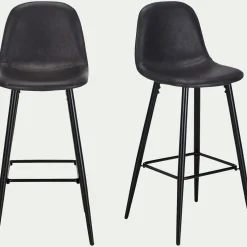 Chaise de bar - noir H75cm