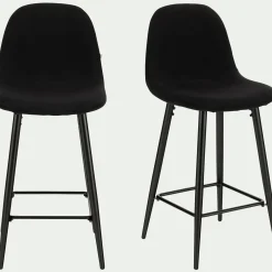 Chaise de bar - noir H66cm