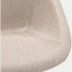 Chaise de bureau rotative en tissu - beige