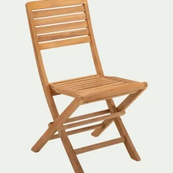 Chaise de jardin pliante en teck - bois clair