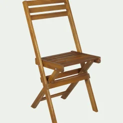 Chaise de jardin pliante en acacia - bois clair