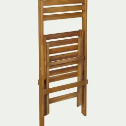 Chaise de jardin pliante en acacia - bois clair