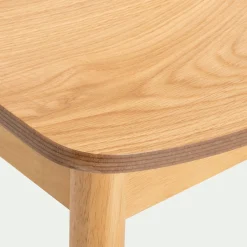 Chaise de repas en chêne et hévéa - bois clair