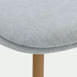 Chaise de repas en tissu - gris clair