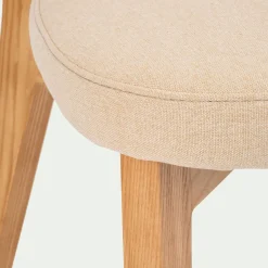 Chaise en tissu - blanc nougat