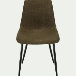 Chaise en tissu et métal - vert cedre