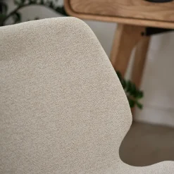 Chaise en tissu sans accoudoirs - beige