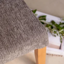 Chaise en tissu sans accoudoirs - gris