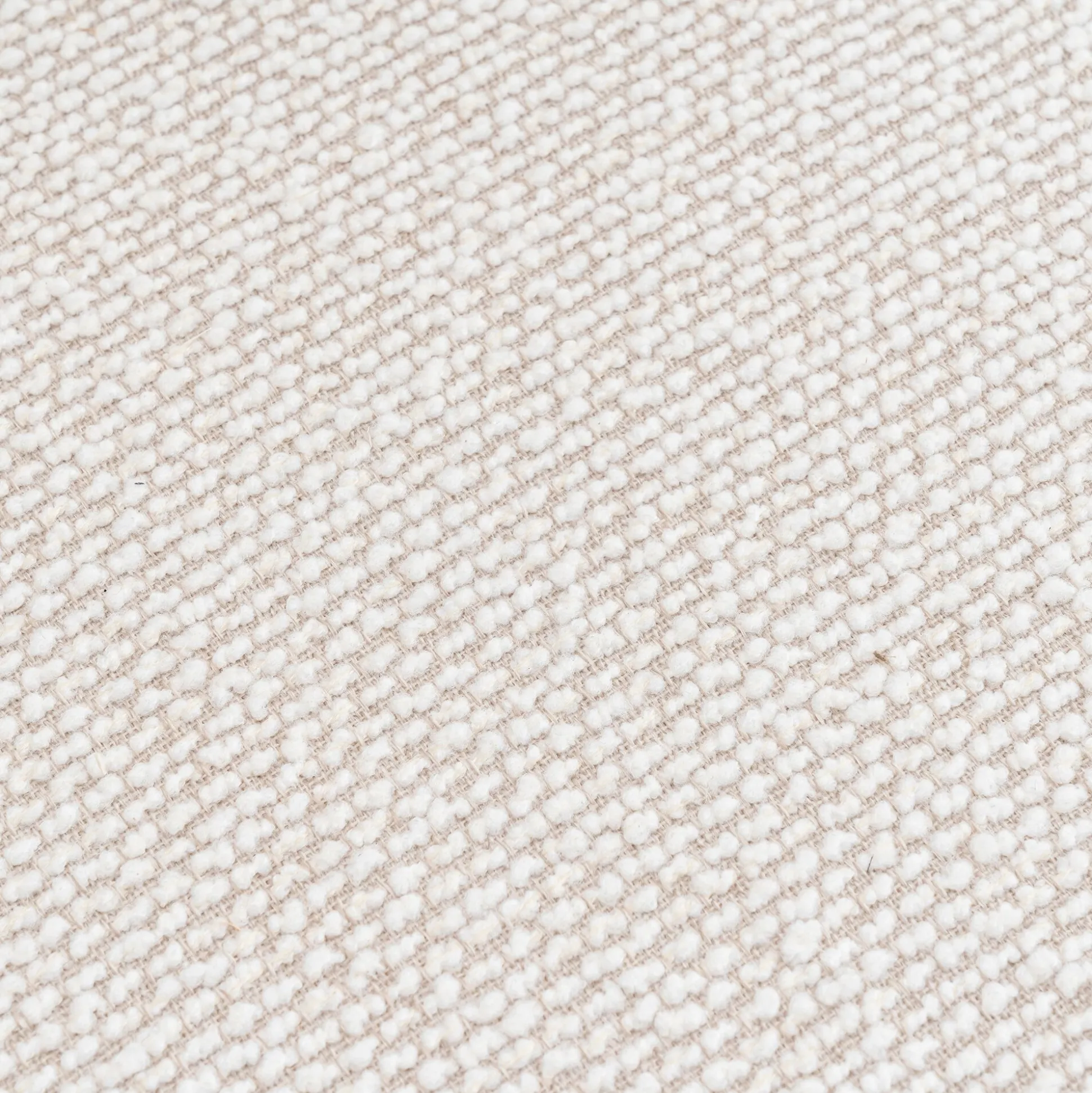 Chaise en tissus et bois de chêne clair sans accoudoirs - beige