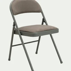 Chaise pliante en métal et tissu - vert