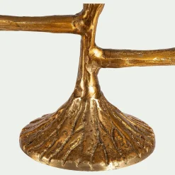 Chandelier à trois branches en laiton H20cm - doré