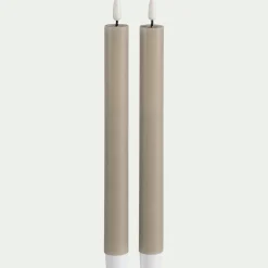 Chandelles à LED - taupe