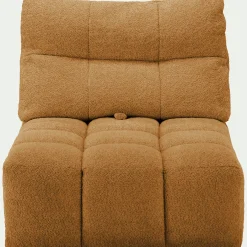 Chauffeuse avance - recule en tissu campo - jaune argan