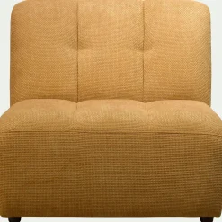 Chauffeuse en tissu Eden - jaune argan