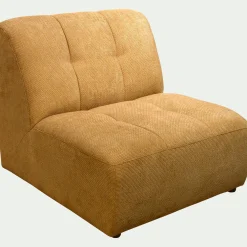 Chauffeuse en tissu Eden - jaune argan