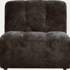 Chauffeuse en tissu Eden - marron