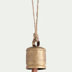 Cloche à suspendre en fer H7,5cm - doré