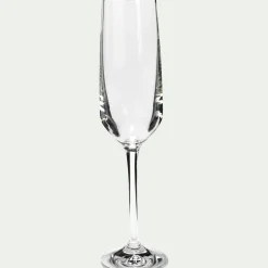 Coffret de 6 flûtes à champagne en cristallin 18cl - transparent