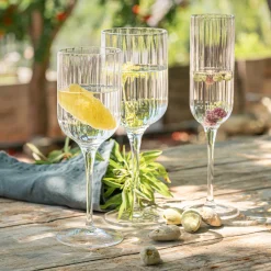 Coffret de 4 flûtes à champagne en cristallin 21cl - transparent