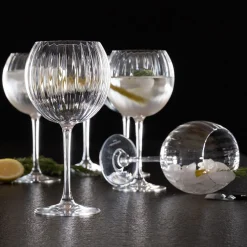 Coffret de 6 verres à pied ballon en cristallin 58cl - transparent